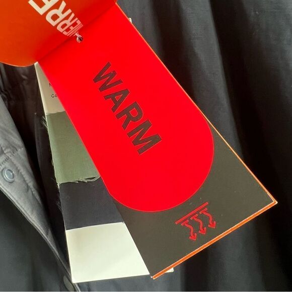 Merrell NWT Trailhead Insulated Reversible Bomber Jacket Size Small Black Grey - Picture 5 of 15